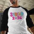 Graduation Class Of 2026 Senior Pink Coquette Bow 2026 Grade Baseball Raglan Shirt