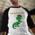 Graduation Dinosaur Smarty Saurus Rex Diploma Dinosaur Baseball Raglan Shirt