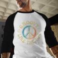 Groovy Like The 70s Peace Aesthetic Nostalgia 1970's Retro Baseball Raglan Shirt Groovy Like The 70s Peace Aesthetic Nostalgia 1970's Retro Baseball Raglan Shirt