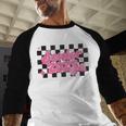 Groovy Senior Class Of 2026 Coquette Pink Bow Graduation Baseball Raglan Shirt