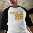 Gymnastics Senior Night Gymnastics Senior 2026 Graduation 17 Baseball Raglan Shirt