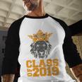 High School King Graduation Shirt Class Of 2019 Seniors Baseball Raglan Shirt