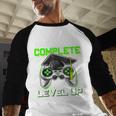 High School Level Complete Class Of 2024 Graduation Baseball Raglan Shirt