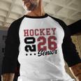 Hockey Senior Night Hockey Senior 2026 Graduation 59 Baseball Raglan Shirt