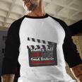 Homeland Security Degree Graduation Film Clapper Baseball Raglan Shirt