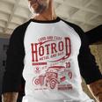 Hotrod Car Automotive Nostalgia Distressed Retro Baseball Raglan Shirt Hotrod Car Automotive Nostalgia Distressed Retro Baseball Raglan Shirt