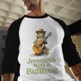 Jeremiah Was A Bullfrog A Classic Rock Nostalgia Trip Premium Tri-Blend Baseball Raglan Shirt Jeremiah Was A Bullfrog A Classic Rock Nostalgia Trip Premium Tri-Blend Baseball Raglan Shirt