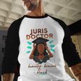 Juris Doctor Beauty Brains Juris Doctorate Graduation Baseball Raglan Shirt
