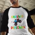 I Just Crushed Preschool Monster Graduation Baseball Raglan Shirt