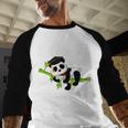 I Did It Kawaii Panda With Graduation Cap Diploma Baseball Raglan Shirt