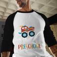 Kids I Just Crushed Preschool Monster Graduation Pre-K Shirt Baseball Raglan Shirt