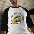Kids Kindergarten 2018 Nailed It Graduation Baseball Raglan Shirt