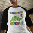 Kids Kindergarten Graduate Dinosaur Kindergarten Graduation Baseball Raglan Shirt
