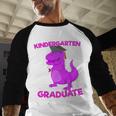 Kids Kindergarten Graduation Idea For Girls Dinosaur Baseball Raglan Shirt