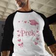 Kids Little Miss Pre-K Grad 2025 Preschool Girls Prek Graduation Baseball Raglan Shirt