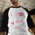Kids Little Miss Pre-K Grad Preschool Prek Graduation 2025 Baseball Raglan Shirt
