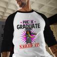 Kids Pre K Graduation Flossing Girl Nailed It Graduate Girls Baseball Raglan Shirt