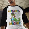 Kids Preschool Graduate T-Rex Dinosaur Preschool Graduation Baseball Raglan Shirt