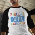 Kids STRAIGHT OUTTA KINDERGARTEN T-SHIRT FUNNY GRADUATION GIFT Baseball Raglan Shirt