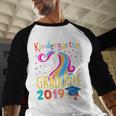 Kids Unicorn Kindergarten Graduation Graduate Shirt Baseball Raglan Shirt