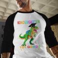Kindergarten Graduation 1st Here We Come Class 2023 Dinosaur Baseball Raglan Shirt