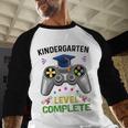 Kindergarten Level Complete Graduation Class 2023 Gamer Kids Baseball Raglan Shirt