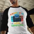 Kindergarten Level Complete Graduation Class 2025 Gamer Boys Baseball Raglan Shirt