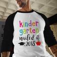 Kindergarten Nailed It 2018 Class Graduation T-Shirt Baseball Raglan Shirt
