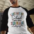 Last Day Of School Autograph 2nd Grade Graduation Boys Girls Baseball Raglan Shirt