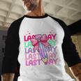 Last Day Of School Shirt Coquette Bow School Graduation Baseball Raglan Shirt