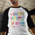 Last Day Of School Tie Dye School Graduation Summer Teacher Baseball Raglan Shirt