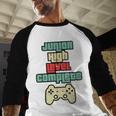 Level Complete Jr High School Graduation Grad SloganShirt Baseball Raglan Shirt