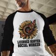 Licensed Masters Social Work Worker LMSW Graduation 2026 Baseball Raglan Shirt