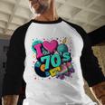 I Love The 70s Retro Cassette Roller Vinyl Disco Nostalgia Premium Tri-Blend Baseball Raglan Shirt I Love The 70s Retro Cassette Roller Vinyl Disco Nostalgia Premium Tri-Blend Baseball Raglan Shirt