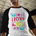 I Love The 90'S 90s Nostalgia Baseball Raglan Shirt