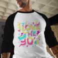 I Love The 90'S 90s Retro Nostalgia Premium Tri-Blend Baseball Raglan Shirt I Love The 90'S 90s Retro Nostalgia Premium Tri-Blend Baseball Raglan Shirt