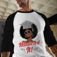 Master Degree Graduation Gifts Black Girl Baseball Raglan Shirt