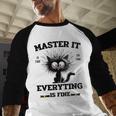 Masters Mastered It Graduate Master Degree Graduation Baseball Raglan Shirt