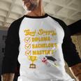 Master's Thesis Passed Goal Digger Master's Graduation Baseball Raglan Shirt