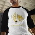 Medium Mature Banana Banana Real School Graduation Celebrations Baseball Raglan Shirt