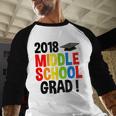 Middle School Graduation Class Of 2018 Shirt Baseball Raglan Shirt