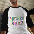 Mother Of a 2025 Graduate Tie Dye Class Senior Graduation 25 Baseball Raglan Shirt
