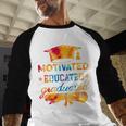 Motivated Educated Graduated Graduation Baseball Raglan Shirt