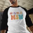 MSW Est 2025 Graduation School Social Worker Shirt Master Baseball Raglan Shirt
