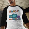 No Wi-Fi No Problem – Retro Dial Up Tech Nostalgia Premium Tri-Blend Baseball Raglan Shirt
