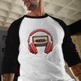 Nostalgia Cassette Men Women 80s 90s Retro Mixtape Tape Baseball Raglan Shirt