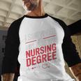 Nurse Graduation I Survived My Girlfriends Nursing Degree Baseball Raglan Shirt