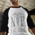 Nurse Practitioner Graduation Caduceus NP Degree 2019 Baseball Raglan Shirt