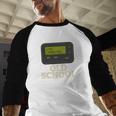 Old School 90s Pager Retro Nostalgia Vintage Tech Gen Baseball Raglan Shirt