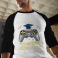 I Paused My Game To Graduate Class Of 2023 Gamer Graduation Baseball Raglan Shirt